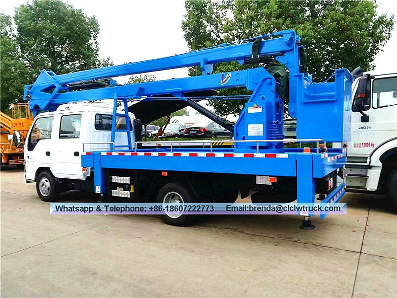 Isuzu P600 16 เมตรรถบรรทุกทำงานระดับความสูงสูง