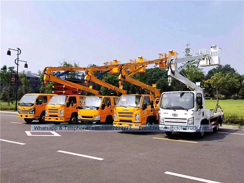 Isuzu P600 16 เมตรรถบรรทุกทำงานระดับความสูงสูง
