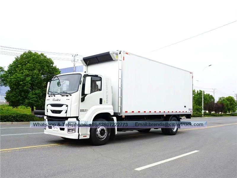 ISUZU refrigerator truck supplier China, refrigerator truck 15 ton, refrigerator vihicle,refrigerator cargo truck,Euro 5 refrigerator truck