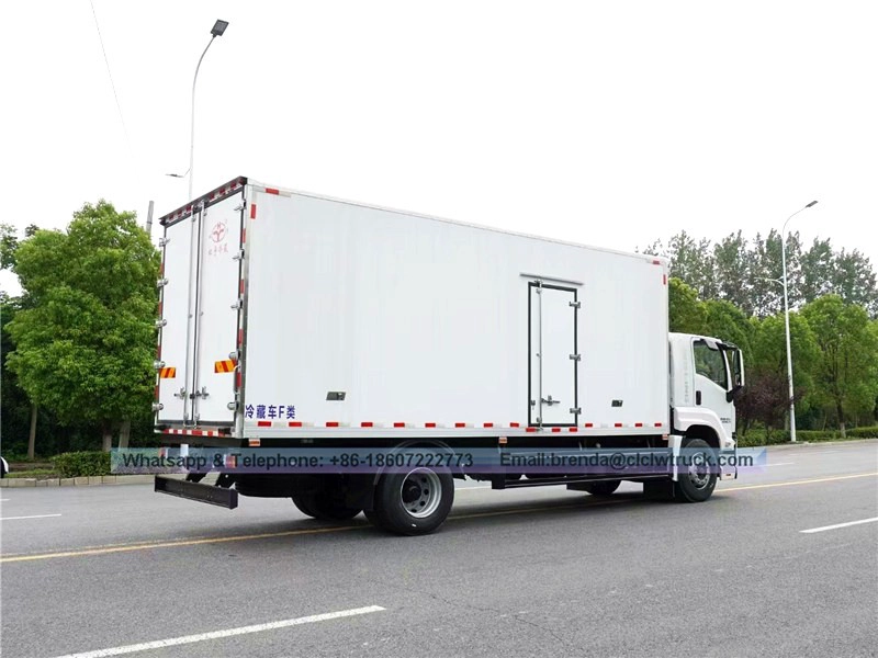 ISUZU refrigerator truck supplier China, refrigerator truck 15 ton, refrigerator vihicle,refrigerator cargo truck,Euro 5 refrigerator truck