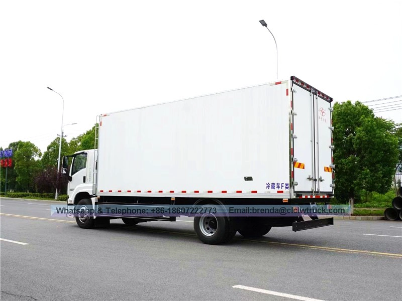 ISUZU refrigerator truck supplier China, refrigerator truck 15 ton, refrigerator vihicle,refrigerator cargo truck,Euro 5 refrigerator truck