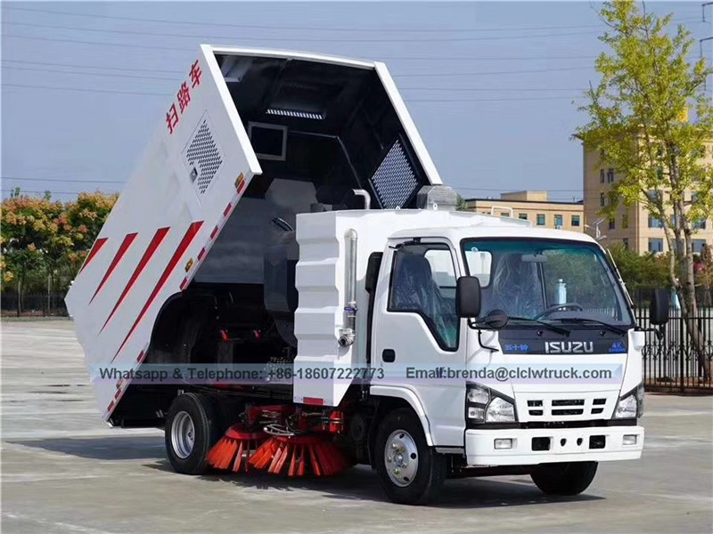 Isuzu Road Sweeper Truck Worderies ، Isuzu Sweeper Truck Morners.شاحنة كاسحة الطريق للبيع