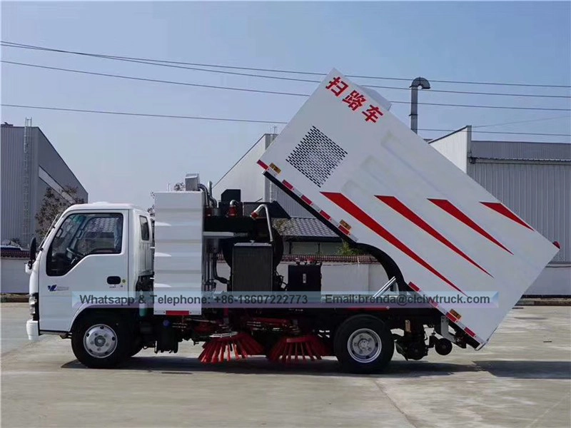 Isuzu Road Sweeper Truck Worderies ، Isuzu Sweeper Truck Morners.شاحنة كاسحة الطريق للبيع