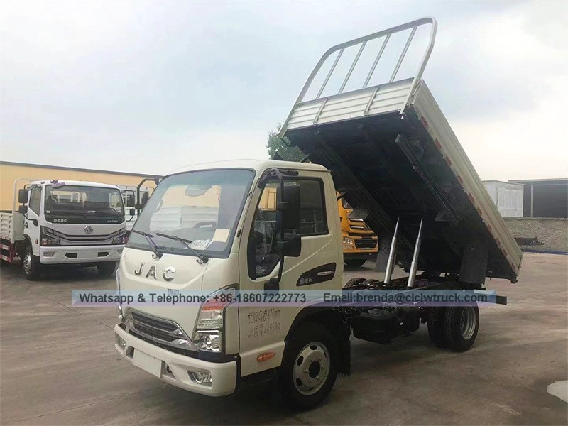 JAC 4x2 2 طن 3 طن 4 طن شاحنات تفريغ صغيرة