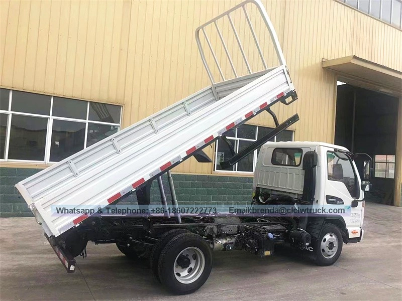 JAC 4x2 2 طن 3 طن 4 طن شاحنات تفريغ صغيرة