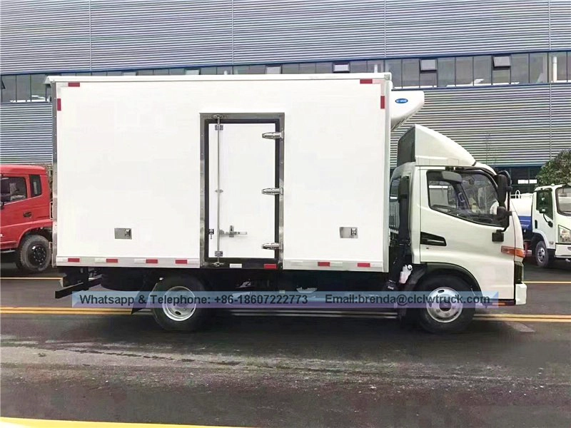 JAC 3-8T 4x2 Camión de carga del refrigerador
