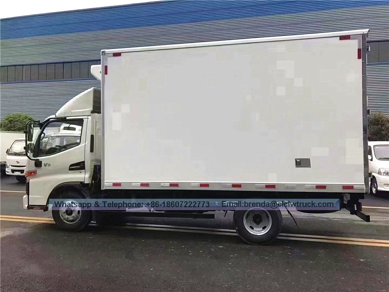JAC 3-8T 4x2 Camión de carga del refrigerador