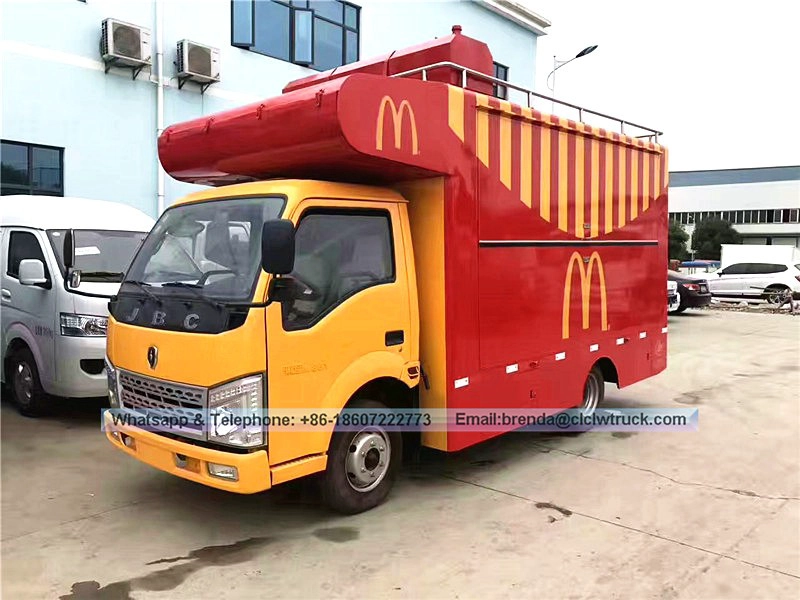 Xe tải thực phẩm JBC để bán, nhà cung cấp xe tải thực phẩm Trung Quốc, xe tải thức ăn nhanh di động 4x2