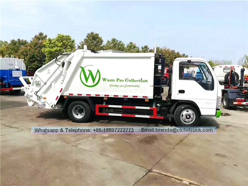 Японская японская isuzu 5m3 4*2 Компактор мусоровый грузовик.