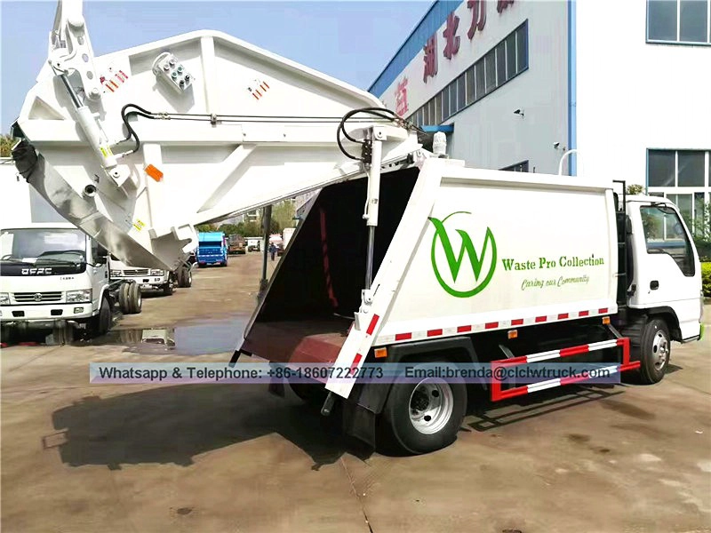 Японская японская isuzu 5m3 4*2 Компактор мусоровый грузовик.