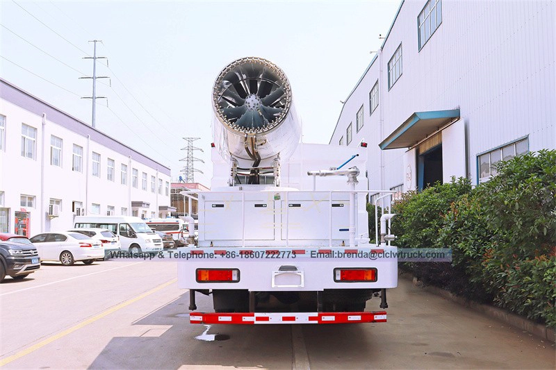 ใหม่มาถึงมัลติฟังก์ชั่นฝุ่นรถ Atomizing Water Sprayer รถบรรทุกน้ำ