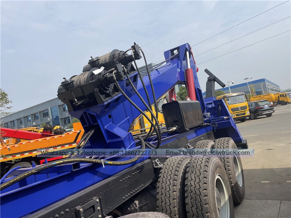 Reka Bentuk Baru Bersepadu 30tons Wrecker Truck Body Rotator Wrecker Towing Truck