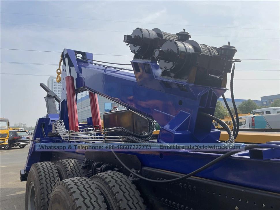 Reka Bentuk Baru Bersepadu 30tons Wrecker Truck Body Rotator Wrecker Towing Truck