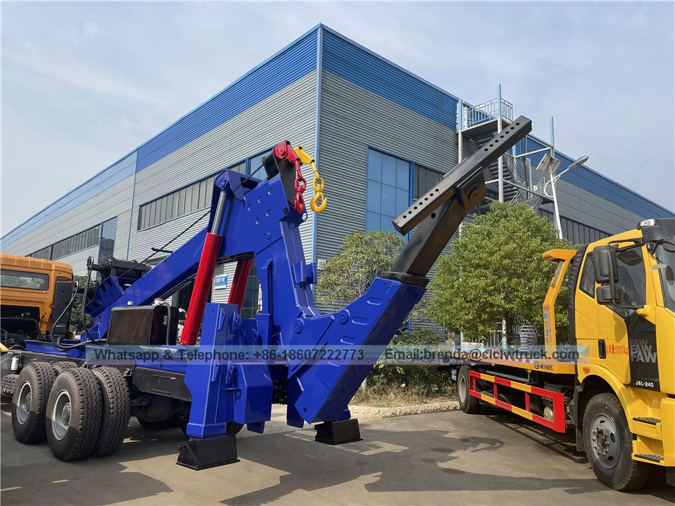 Reka Bentuk Baru Bersepadu 30tons Wrecker Truck Body Rotator Wrecker Towing Truck