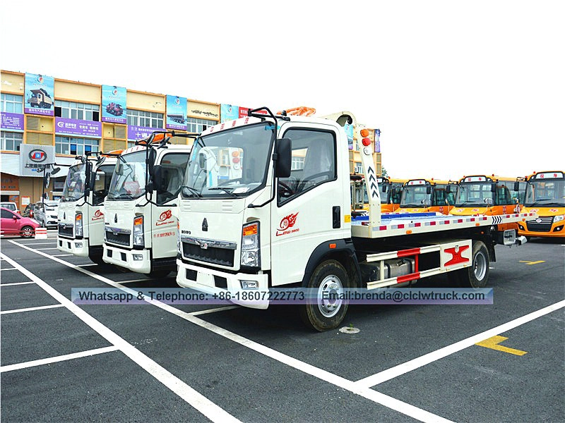 Sinotruk Howo 4ton Wrecker Truck Supplier China, Howo 4x2 Wrecker Tow Truck For Sale
