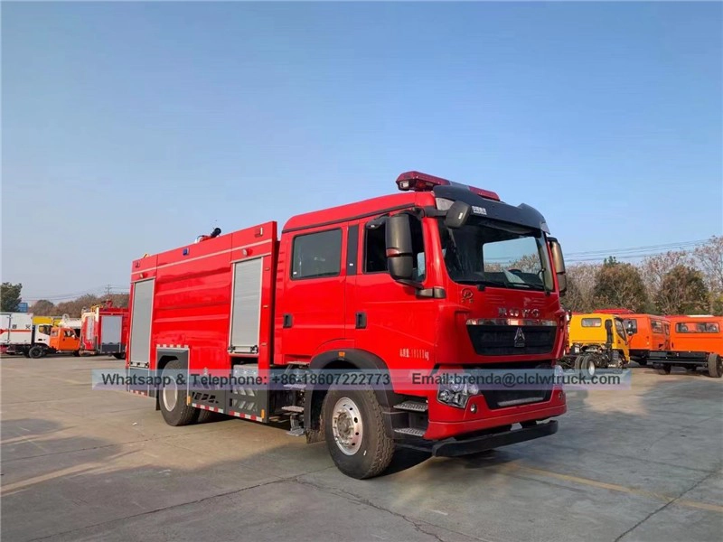 Sinotruk Howo 4x2 6000liter泡沫消防车