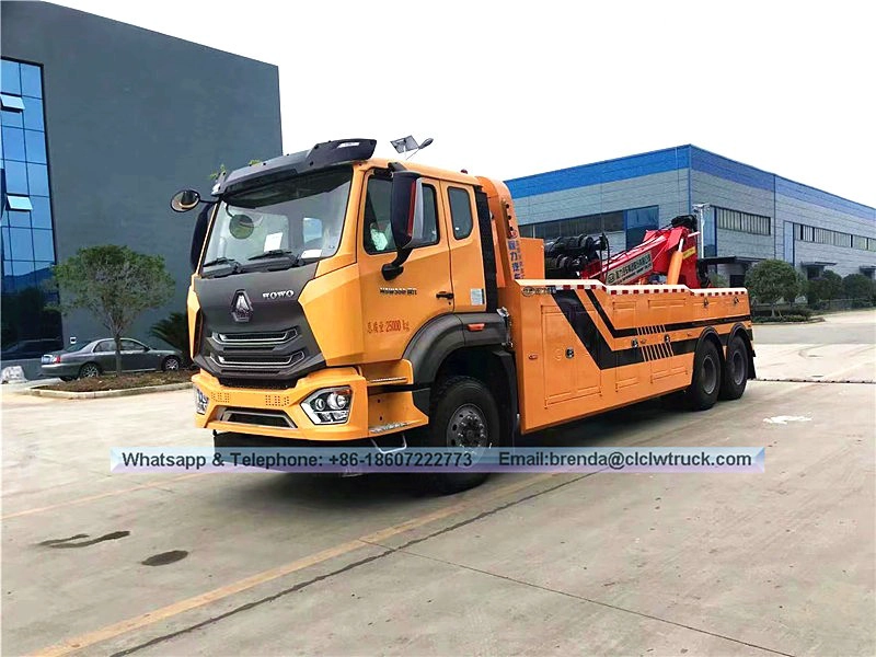 Sinotruk Howo Tow Truck 16ton, 6x4 รถบรรทุกพ่วงสำหรับขายซัพพลายเออร์จีน