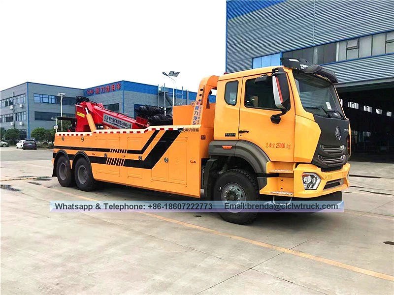 Sinotruk Howo Tow Truck 16ton, 6x4 รถบรรทุกพ่วงสำหรับขายซัพพลายเออร์จีน