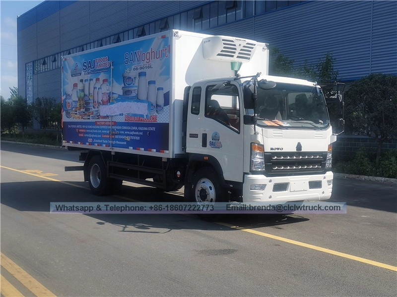 Sinotruk Howo Refrigerated Truck - Freiner Refrigerated Tamin-Howo Refrigeraator Truck fournisseur China-Refrigeator Cargo Camion 7 tonnes-4x2 Réfrigérateur