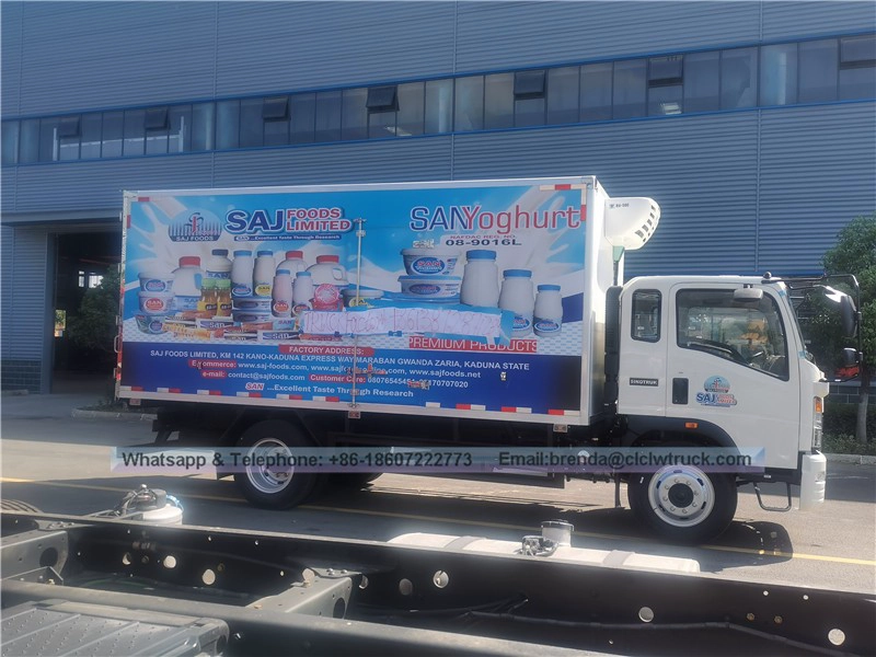 Sinotruk Howo Refrigerated Truck - Freiner Refrigerated Tamin-Howo Refrigeraator Truck fournisseur China-Refrigeator Cargo Camion 7 tonnes-4x2 Réfrigérateur