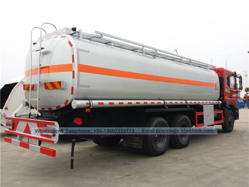 บริการสนับสนุนรถบรรทุกน้ำมันเชื้อเพลิงในต่างประเทศ Dongfeng 25000L