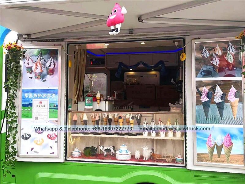 White Color/Food Trucks à Dubaï, les camions de crème glacée en Arabie saoudite