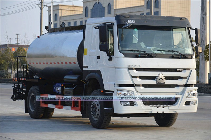 China howo 12m3 bitumen distributor truck for sale manufacturer