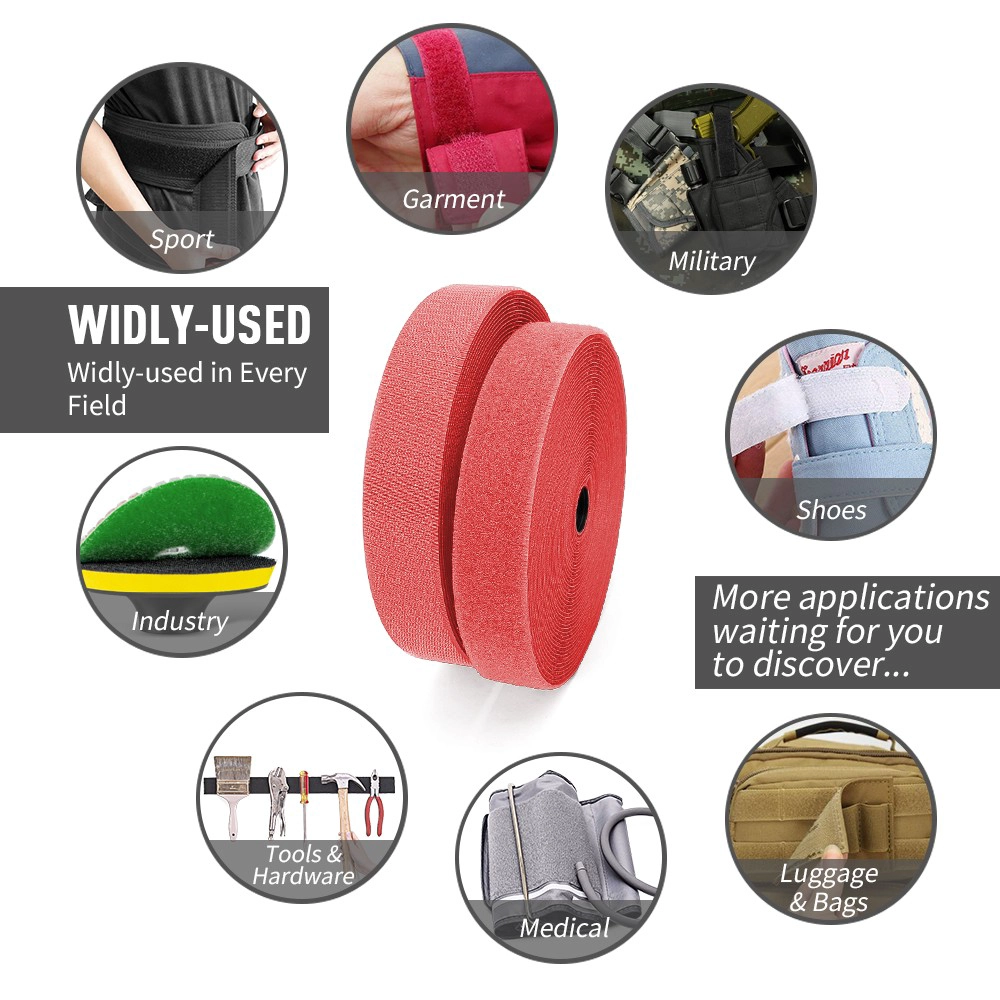 Bekleidungszubehör Captain Armband & Aerospace Fastener 8-Zoll-16-mm-Nähband mit Haken und 1,5-Zoll-Schlaufenriemen
