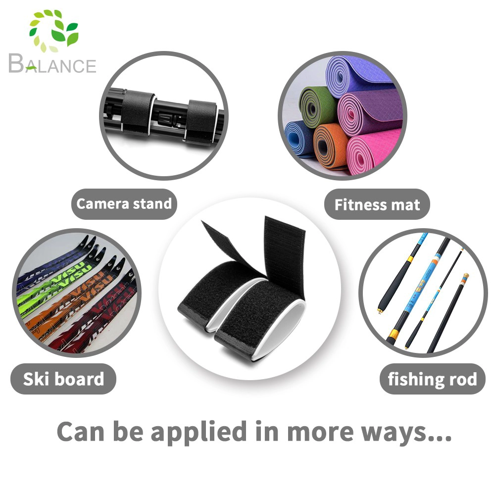 Custom belt nylon ski strap hook and loop ski belt custom logo ski wrap strap colorful hook and loop ski band