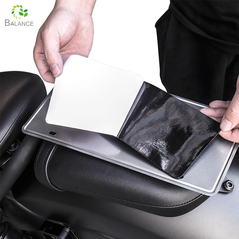 Professionelles Design Motorradkleber eingebetteter Kennzeichen Rahmenloser Nummernschildhalter Dekoration Befestigungsband