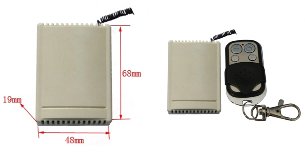 Four channel remote control for Access control system