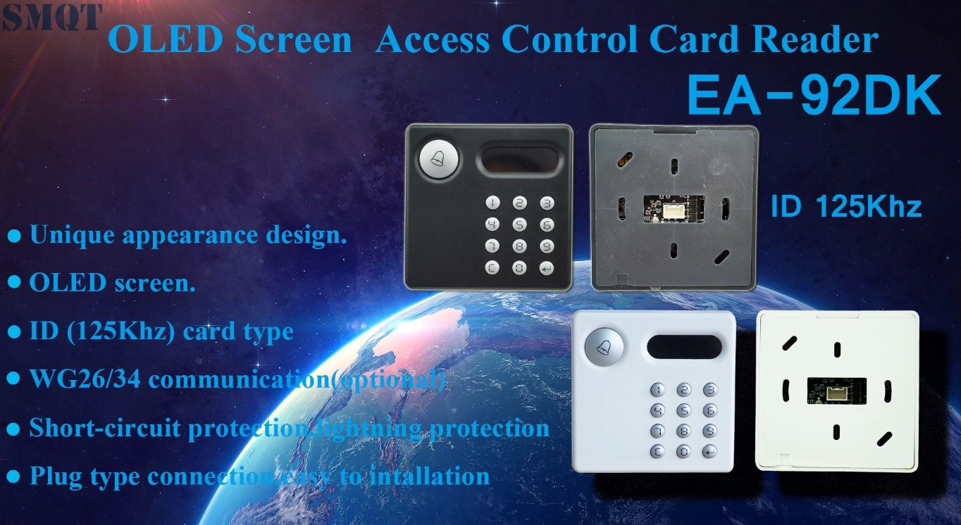OLED Screen ID(125Khz) Access control card reader EA-92DK