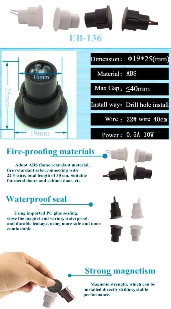 Emedded magnetic contact sensor EB-136