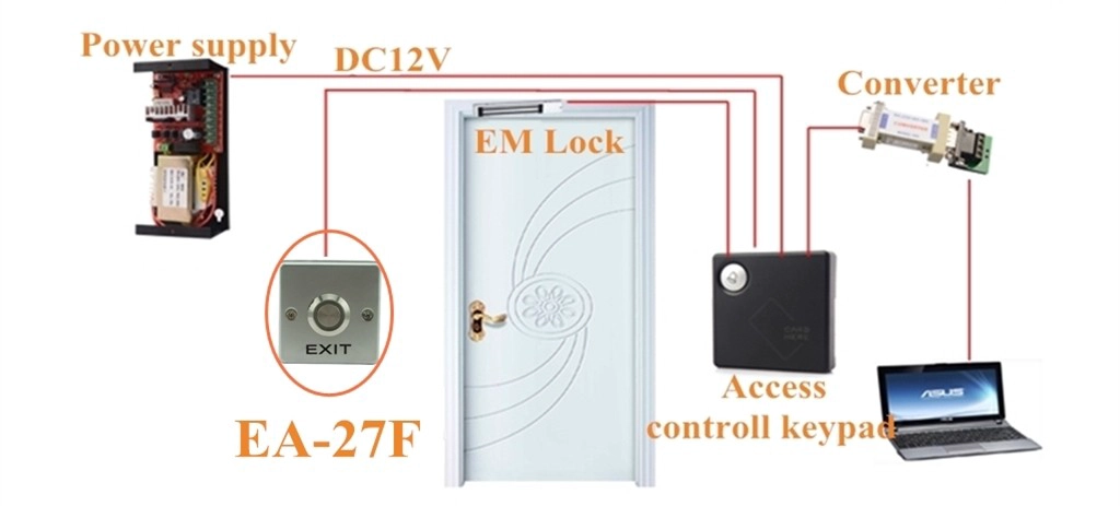 EA-27F Mini size door release button with LED back light