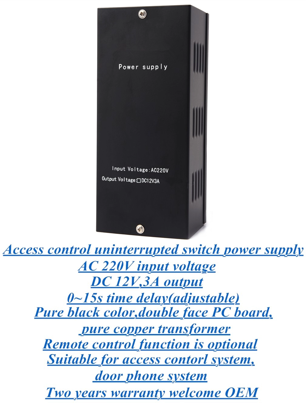 EA-37A,access control power supply,switch power supply, DC 12V,3A power supply,220V power supply