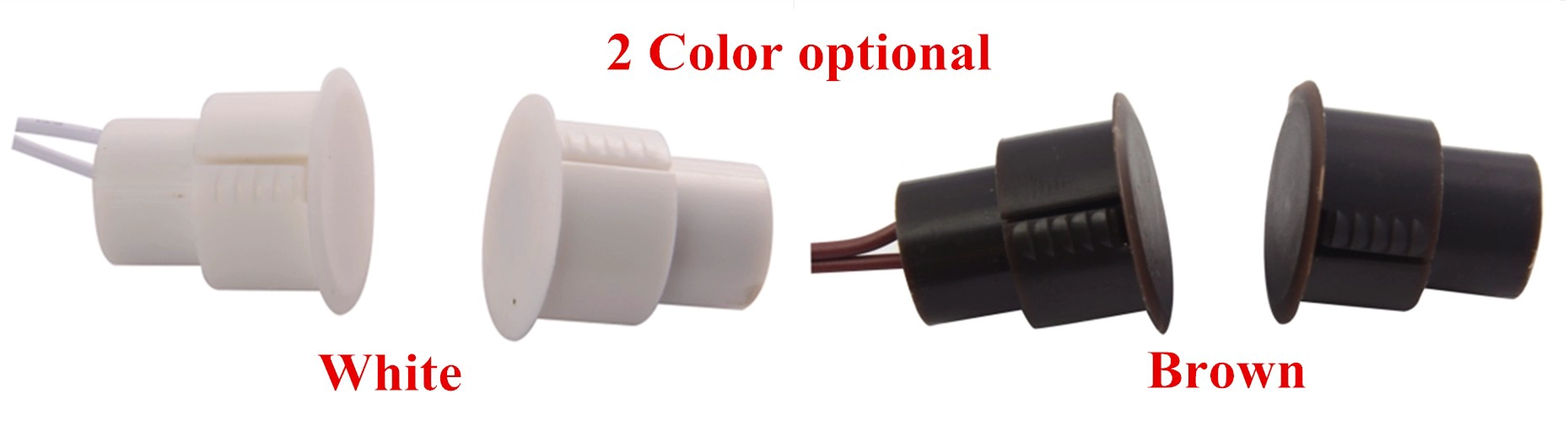Magnetic Contact,Magnetic door contact switch,Door sensor, Magentic Door sensor,wood or steel door sensor,Magnetic Contact(white/ brown)