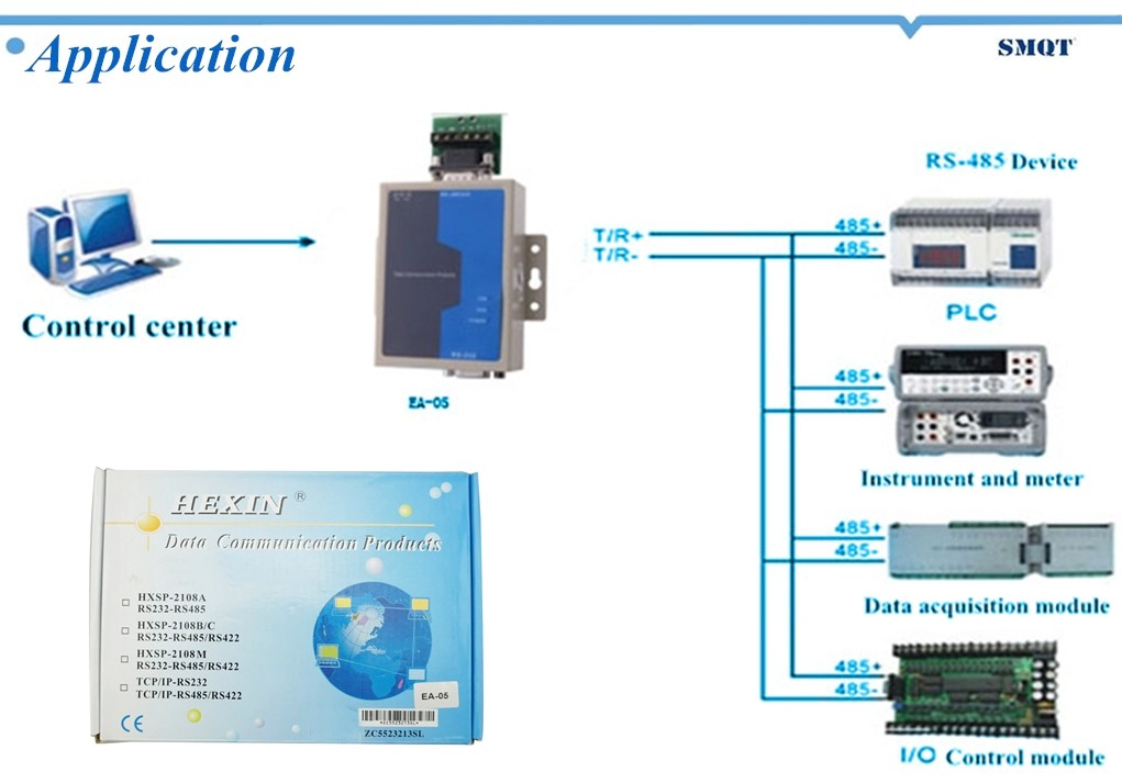 Data switch converter RS232 to RS485 EA-05