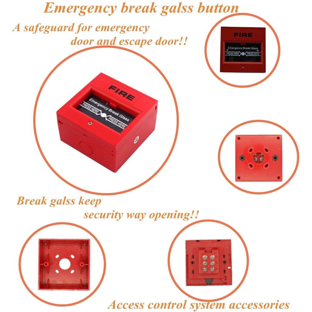 Fire alarm break galss call point button