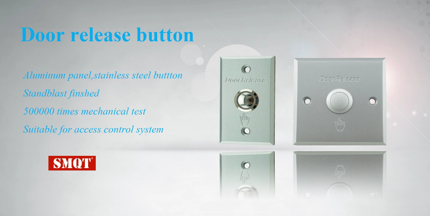 Aluminum panel door release/switch button
