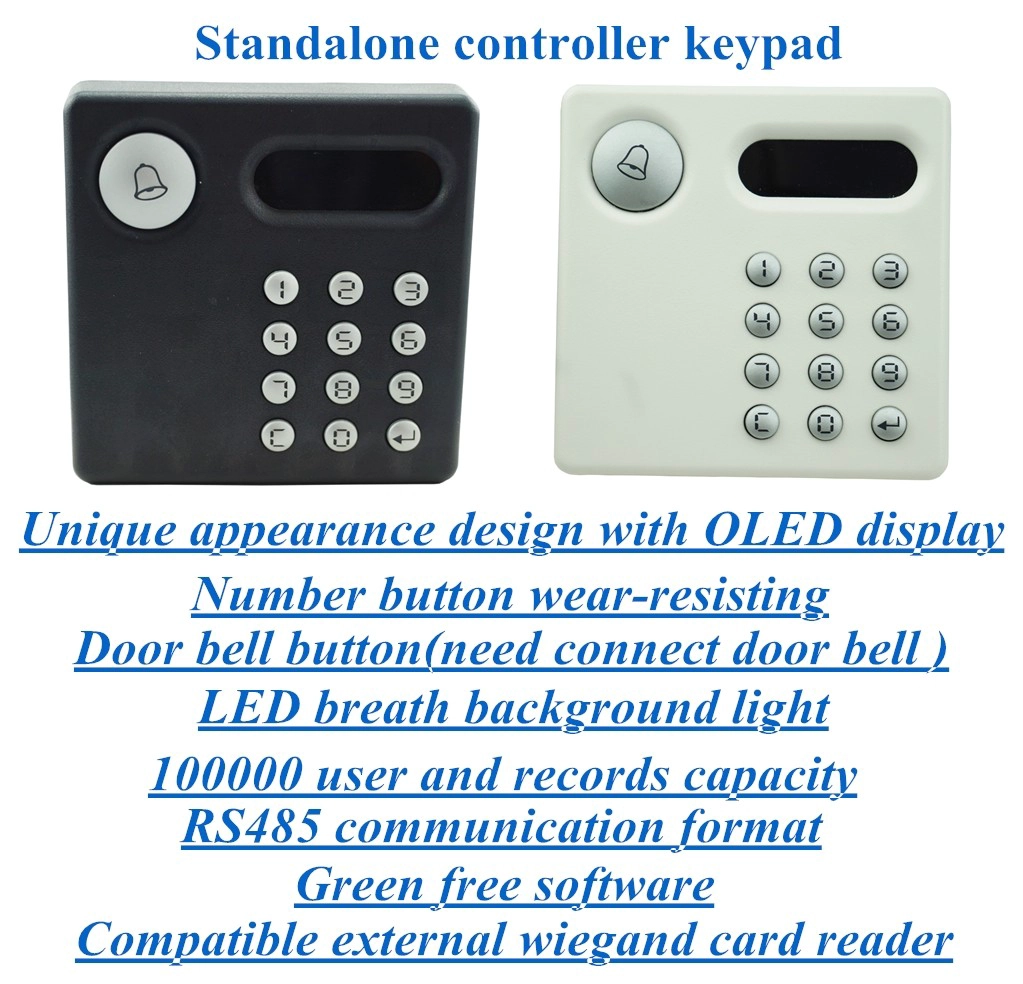 Standalone RFID door access controller for door control and security