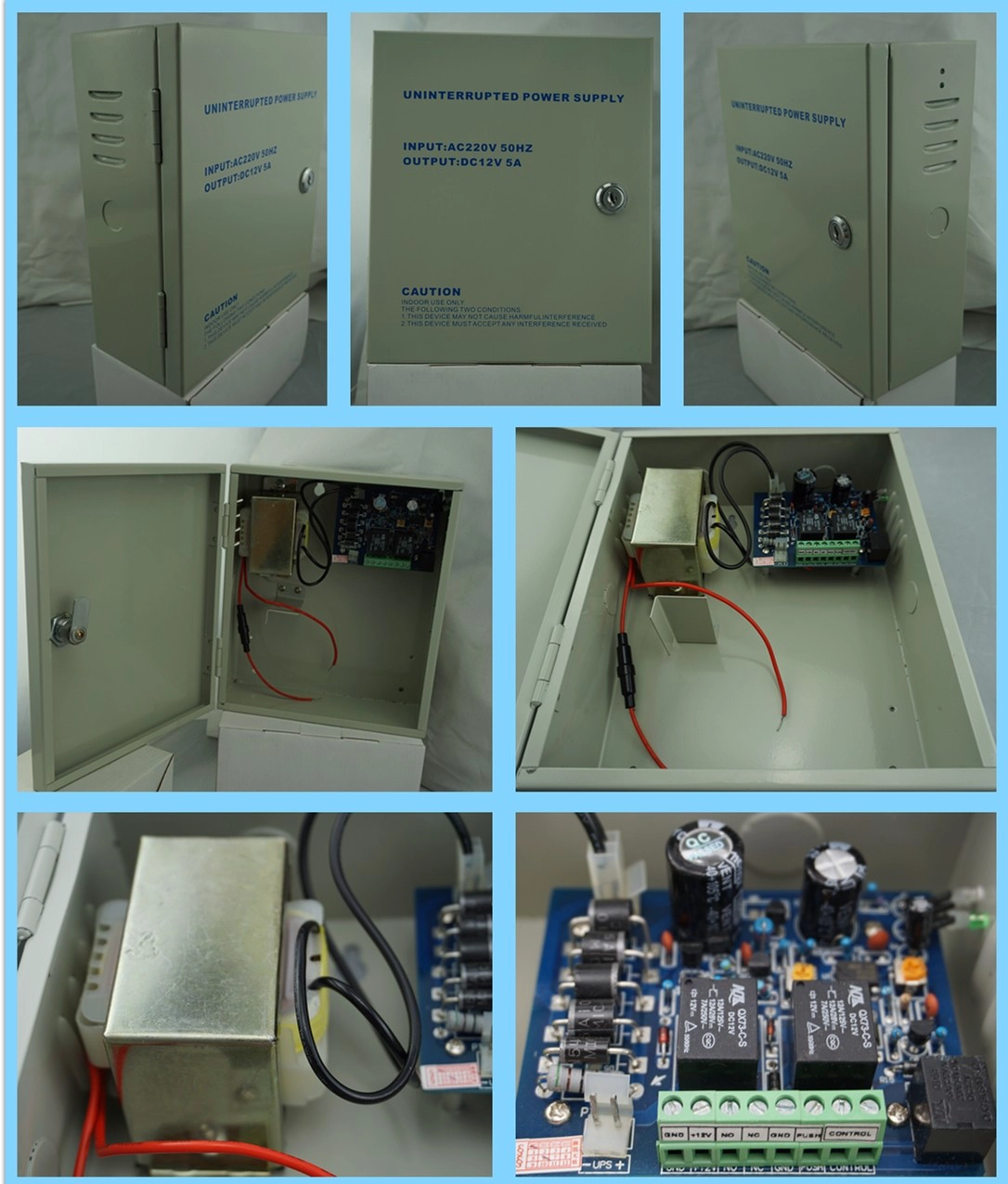 DC 12V 5A metal box  access control switch power supply