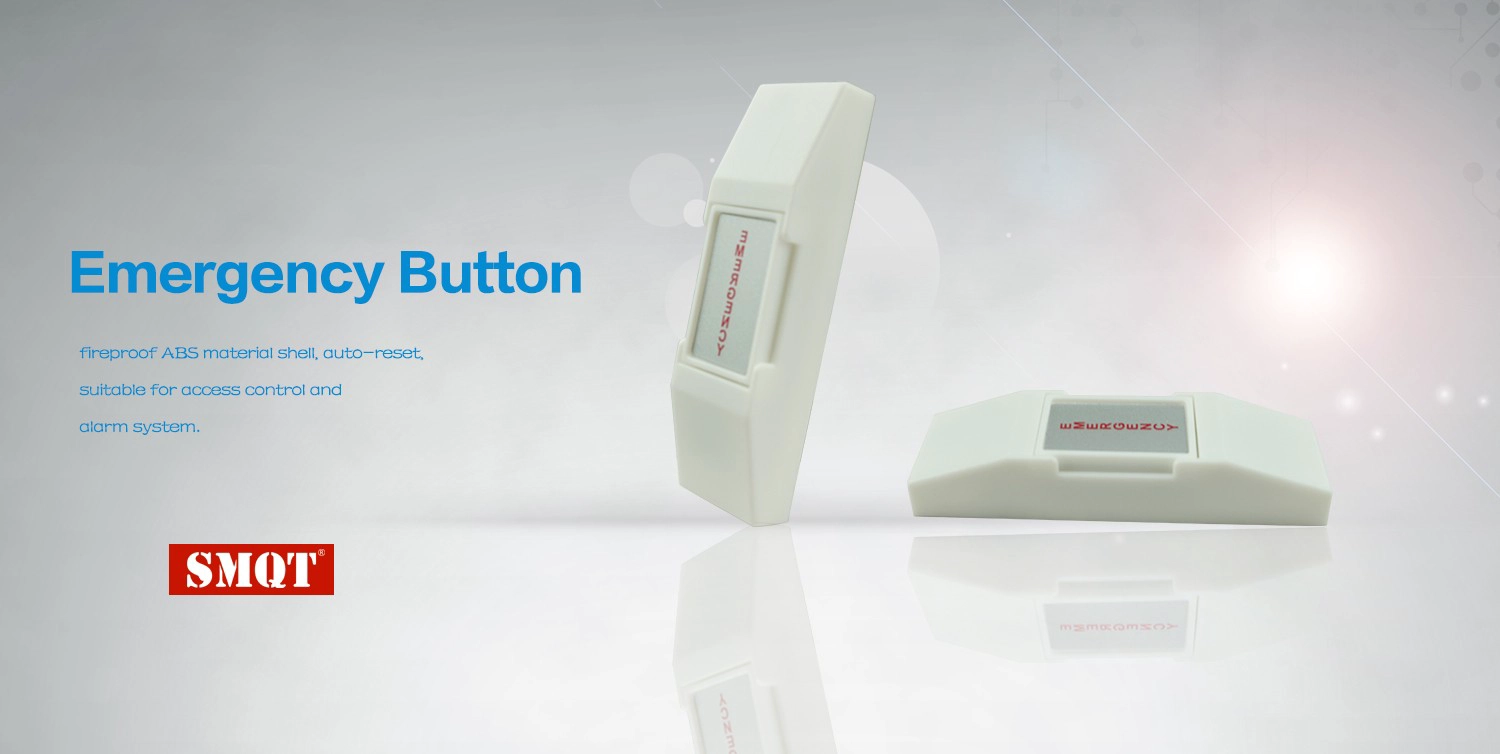 Auto-reset emergency button for alarm system and access control system