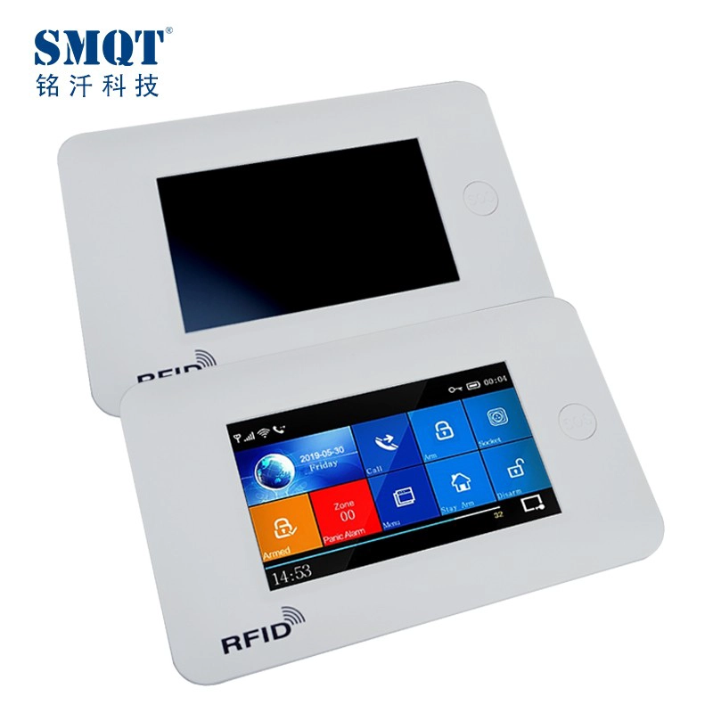 Kit sistema di allarme di sicurezza domestica wireless WIFI GSM touchscreen da 4,3 pollici