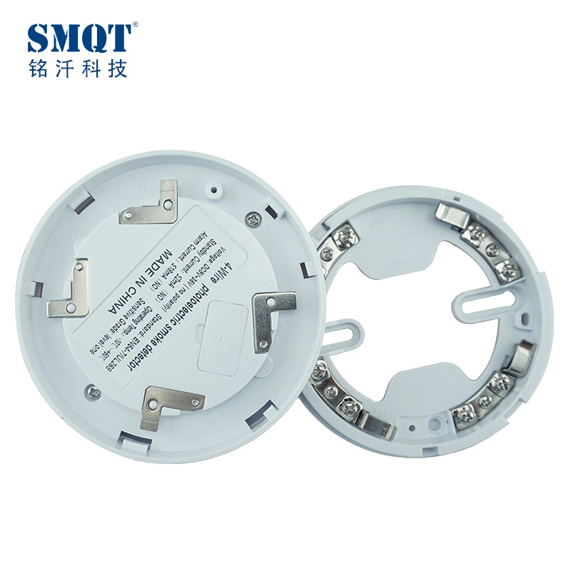 9-35v 4 wired fire smoke detector for fire panel and alarm system