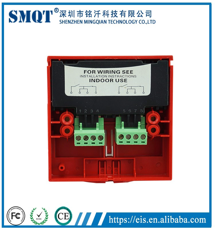 Auto-rest Emergency fire alarm panic button in home security alarm system