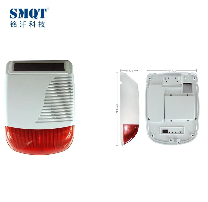 Beautiful Outdoor Wireless Siren Strobe, Solar Siren