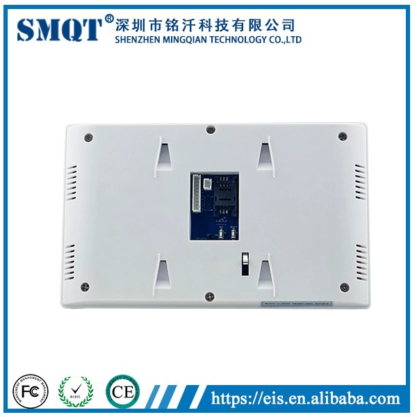 EB-839 Plataforma de operação visualizada 7 polegadas Touch Screen sem fio de segurança doméstica gsm sistema de alarme de discagem automática