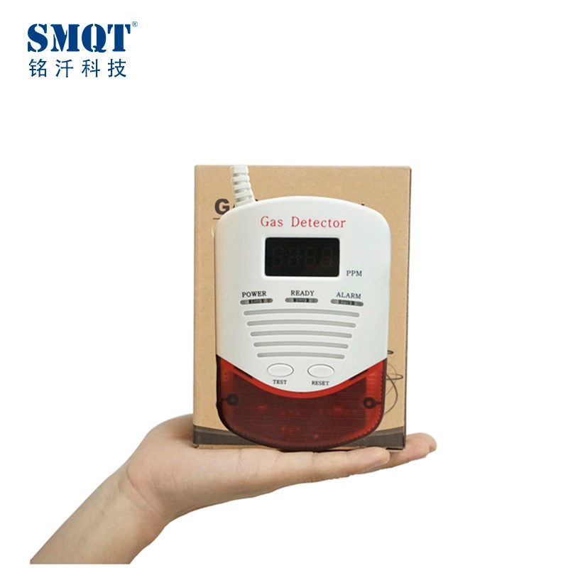 Buon prezzo standalone DC 12v / 24v rivelatore di gas / sensore di gas per sistema di allarme antincendio