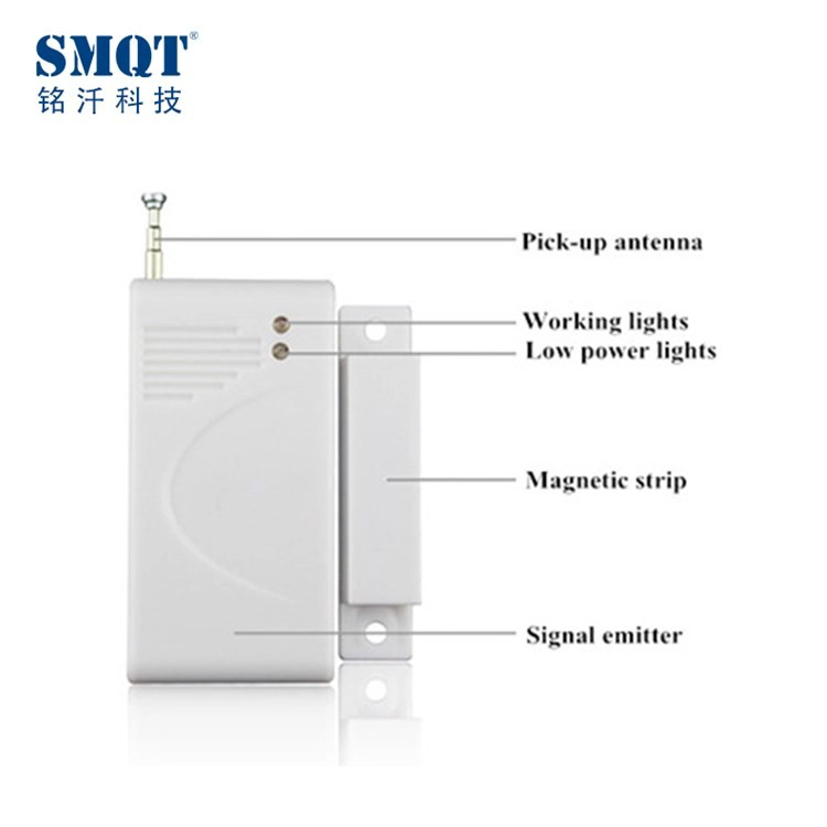 Home Intelligent Wireless 433mhe/315mhz Magnetic Door Sensor Alarm