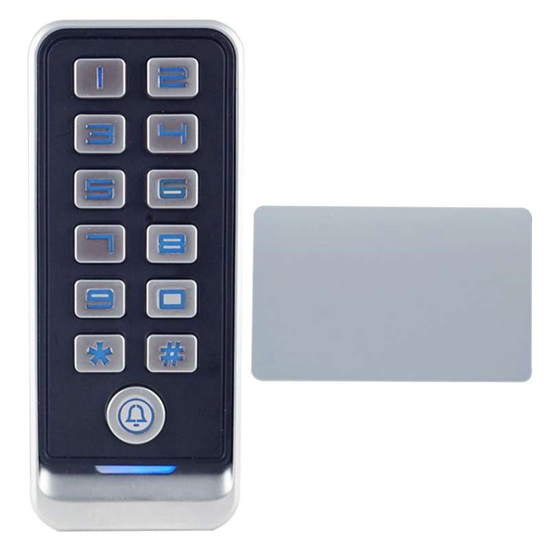 Điều khiển truy cập bàn phím kim loại chống nước IP67 / Đầu đọc Wiegand cho một cửa với sức chứa 5000 người dùng